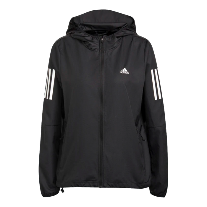Adidas Own The Run Hooded Running Womens Windbreaker--City Sports