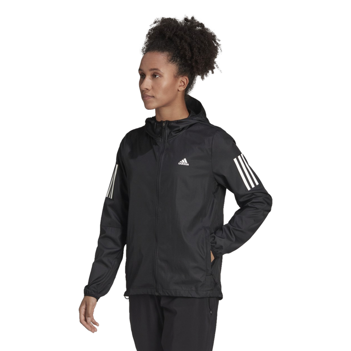 Adidas Own The Run Hooded Running Womens Windbreaker--City Sports