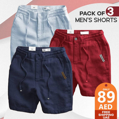 PACK OF 3 MEN'S SUMMER SHORTS