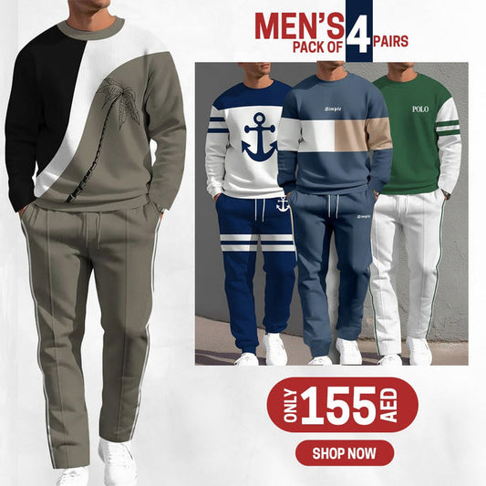 PACK OF 4 MEN'S CASUAL TRACK SUIT