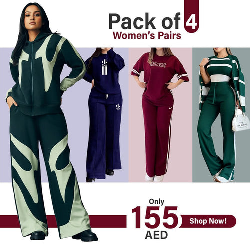 PACK OF 4 WOMEN'S STYLISH TRACK SUIT