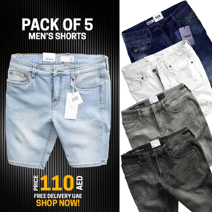Pack of 5 MEN'S FASHION SHORTS