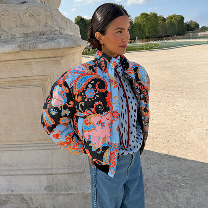 Paisley Reversible Puffer