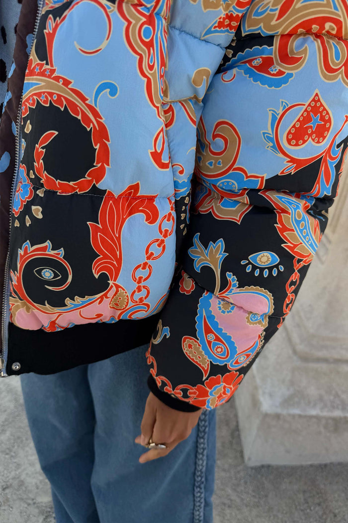 Paisley Reversible Puffer
