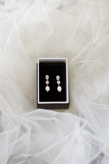 Pandora Freshwater Drop Pearl Earring - Jewellery - Windsor Bridal Jewellery
