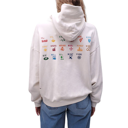 PANGAIA WHITE GRAPHIC SWEATSHIRT - SIZE M