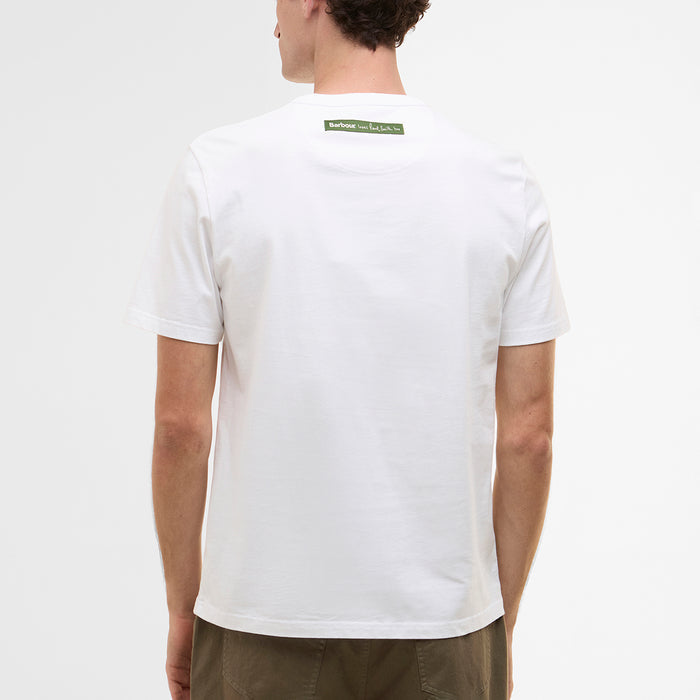 Paul Smith loves Barbour - Cow Print T-Shirt in White - Nigel Clare