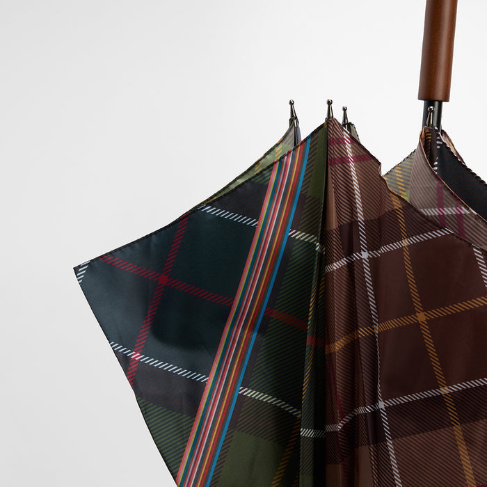 Paul Smith loves Barbour - Mixed Tartan Umbrella - Nigel Clare