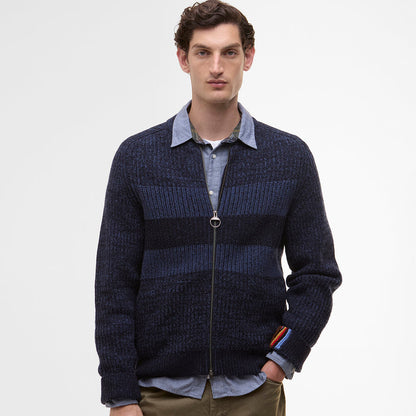 Paul Smith loves Barbour - Navy Knitted Bomber Jacket - Nigel Clare