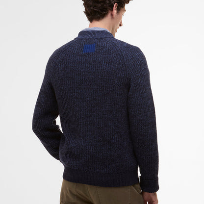 Paul Smith loves Barbour - Navy Knitted Bomber Jacket - Nigel Clare