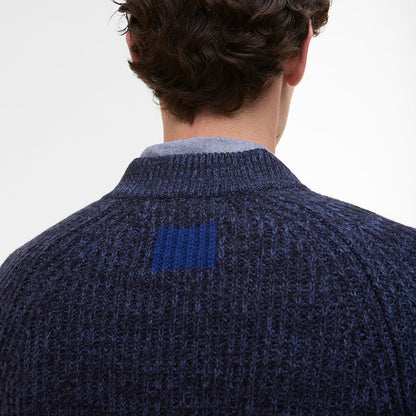 Paul Smith loves Barbour - Navy Knitted Bomber Jacket - Nigel Clare