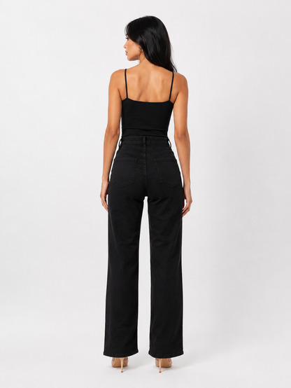Pearl Embellished Floral Cutout Jeans - Glam