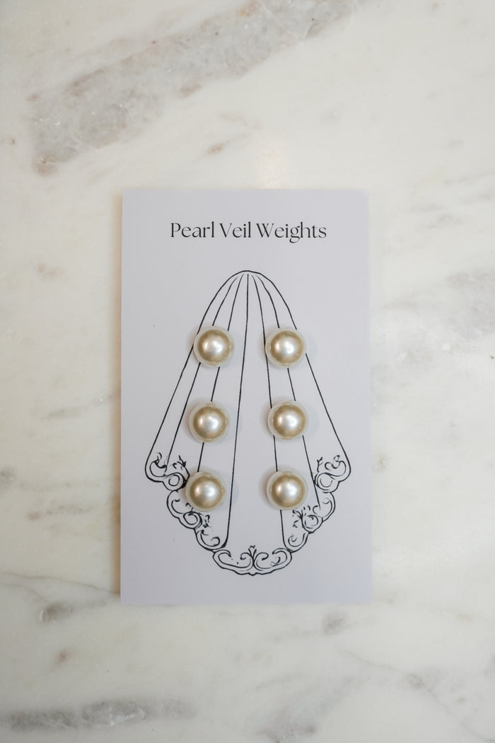 Pearl Magnet Veil Weights - Pack of 6 - Accessory - Honey Fawn