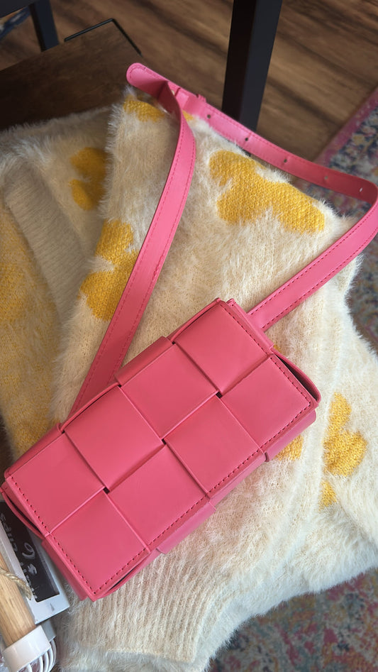 Pink belt bag