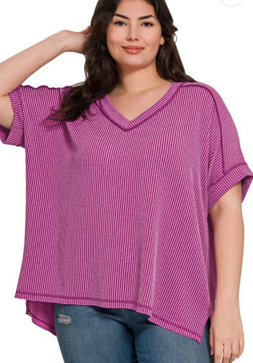 Plus Size Ribbed top