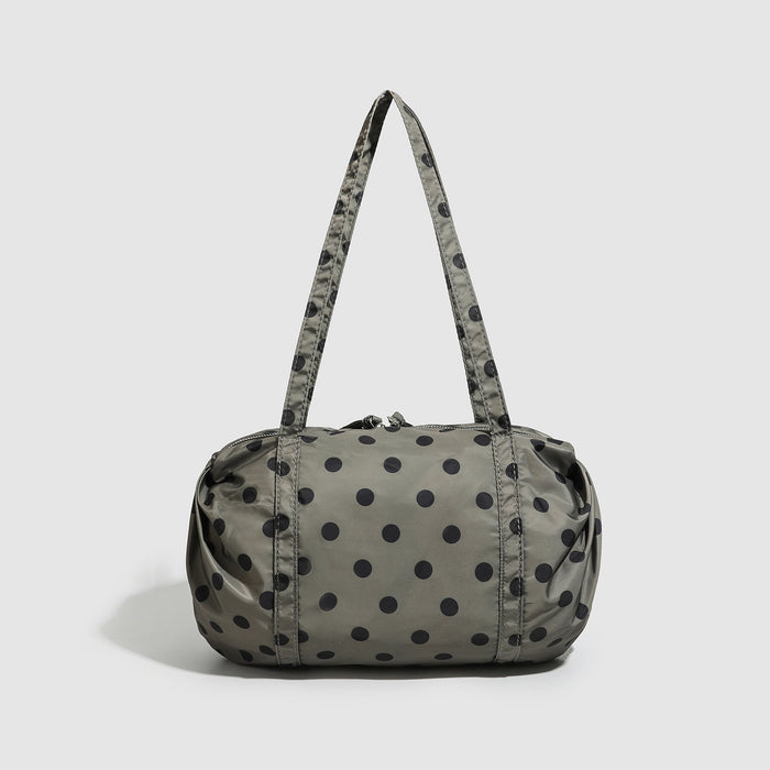 Polka Dot Nylon Travel Shoulder Bag - Lightweight