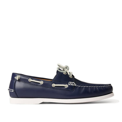 Polo Ralph Lauren - Merton Leather Boat Shoe in Navy - Nigel Clare
