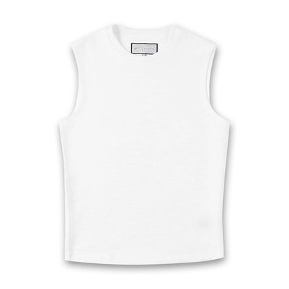 Prevu - Ottoman Tank in White - Nigel Clare