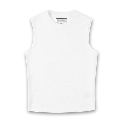 Prevu - Ottoman Tank in White - Nigel Clare