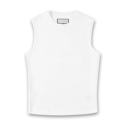Prevu - Ottoman Tank in White - Nigel Clare