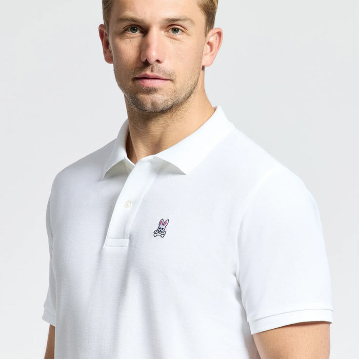 Psycho Bunny - Classic Polo in White - Nigel Clare