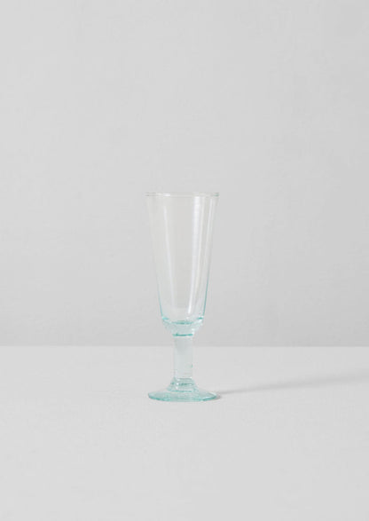 Recycled Bolivian Champagne Glasses Set | Clear