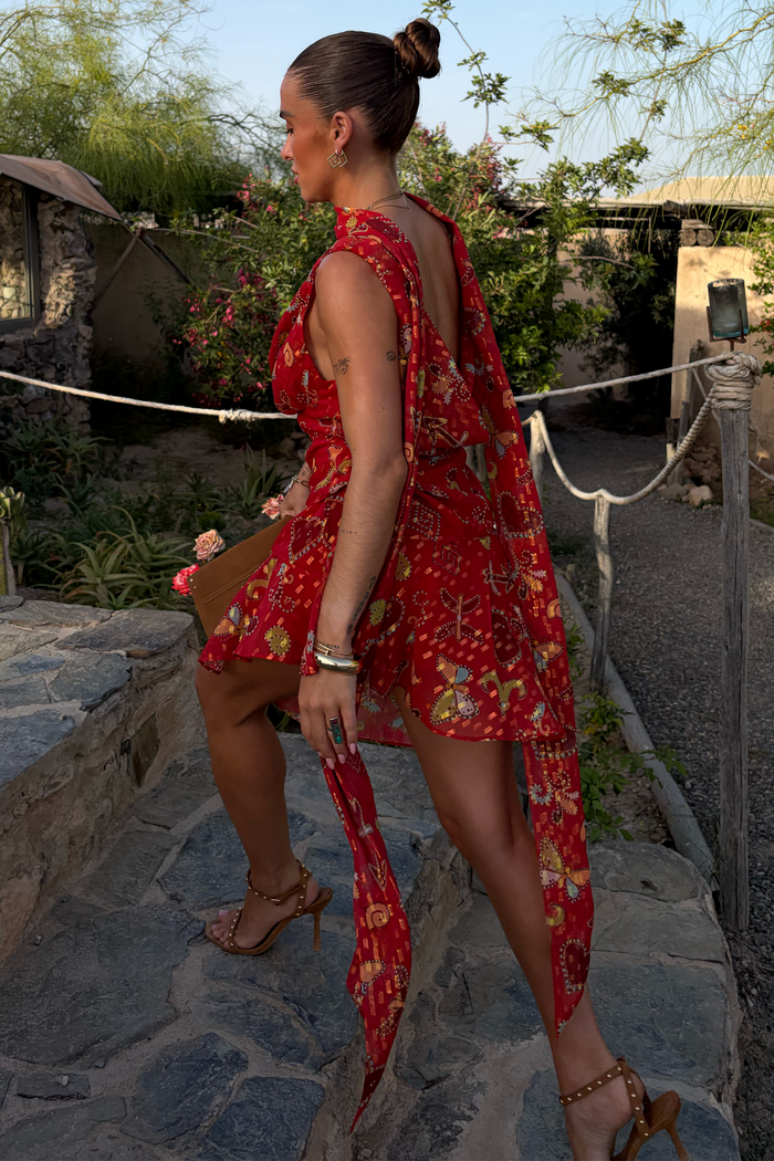 Red Astra Mini Sophie Dress