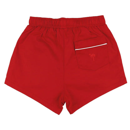 Red Twill Shrimp Shorts - red shrimp shorts back