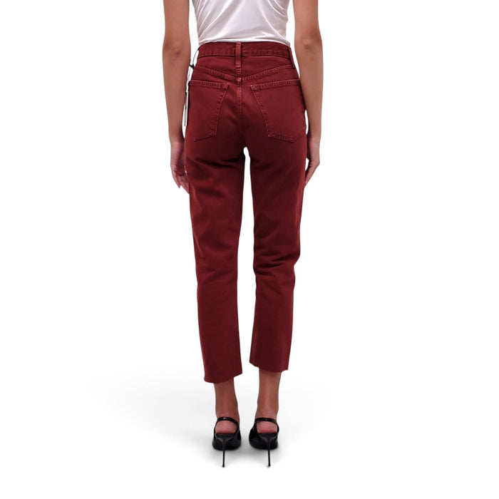 RE/DONE RED ACID WASH JEANS - SIZE 25