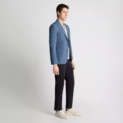 Remus - Alto Slim Fit Linen Blazer in Blue - Nigel Clare