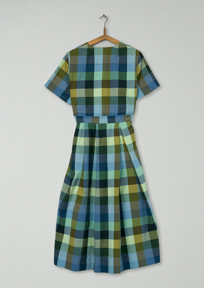 Reworn Check Cotton Dress Size 12 (1148) | Juniper