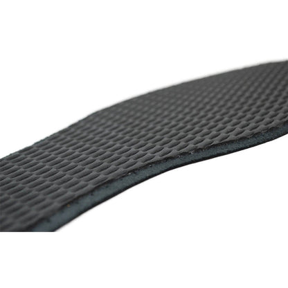 Packaging of Saphir black leather insoles with a classic round toe fit, showing the insole itself and brand logo.