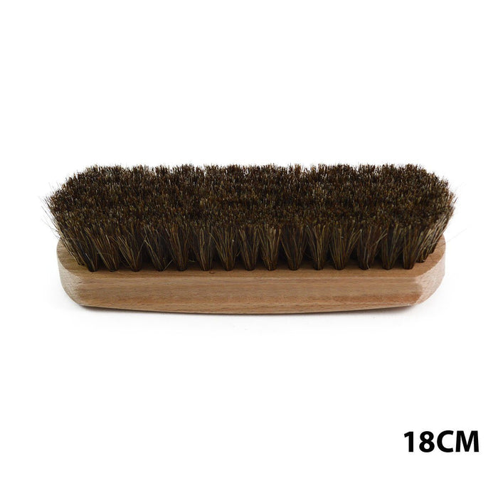 18cm Saphir brand horsehair brushe with varnished beechwood handles and natural brown bristles