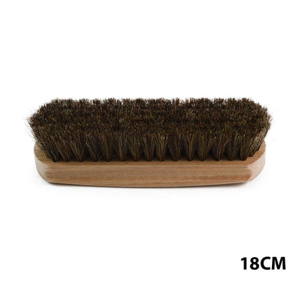 18cm Saphir brand horsehair brushe with varnished beechwood handles and natural brown bristles