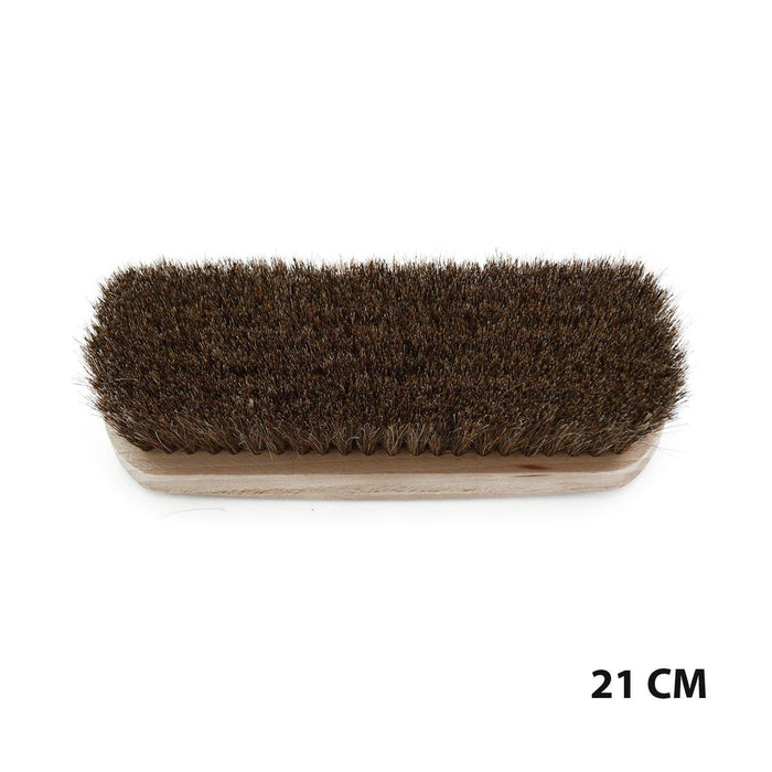 21cm Saphir brand horsehair brushe with varnished beechwood handles and natural brown bristles