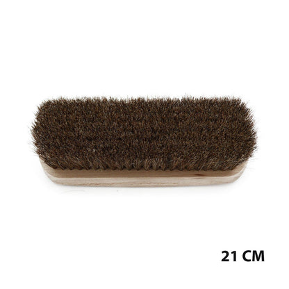 21cm Saphir brand horsehair brushe with varnished beechwood handles and natural brown bristles