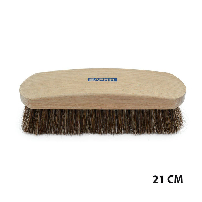 21cm Saphir brand horsehair brushe with varnished beechwood handles and natural brown bristles