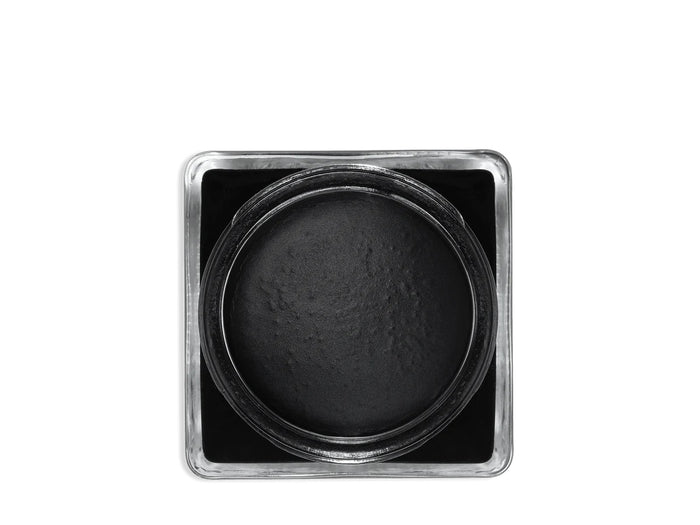 A glass jar with a black lid labeled 'SAPHIR' containing cream shoe polish.