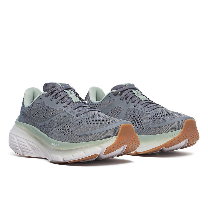 Saucony - Guide 18 Trainers in Carbon/Iceberg - Nigel Clare
