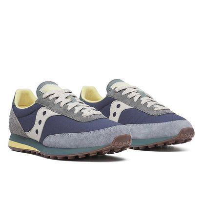 Saucony - Trainer 80 Lux Trainers in Navy/Grey - Nigel Clare