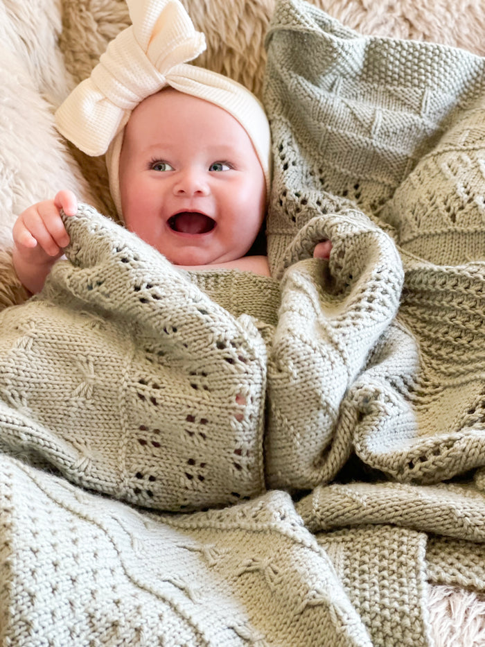 Seafoam Heirloom Blanket