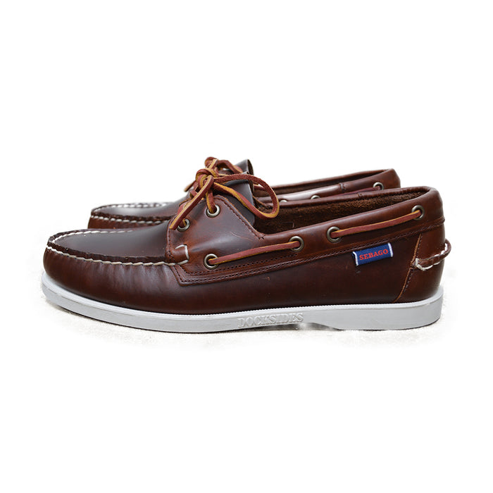 Sebago Dockside Oiled Waxy Deck Shoe - Brown