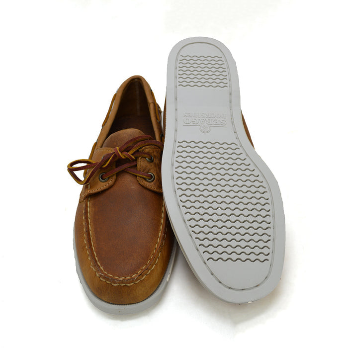 Sebago Dockside Oiled Waxy Deck Shoe - Crazy Horse