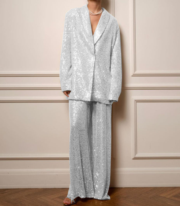 silver-white suit / S