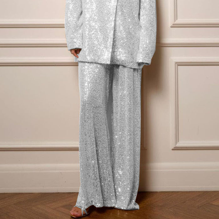silver-white pants / S