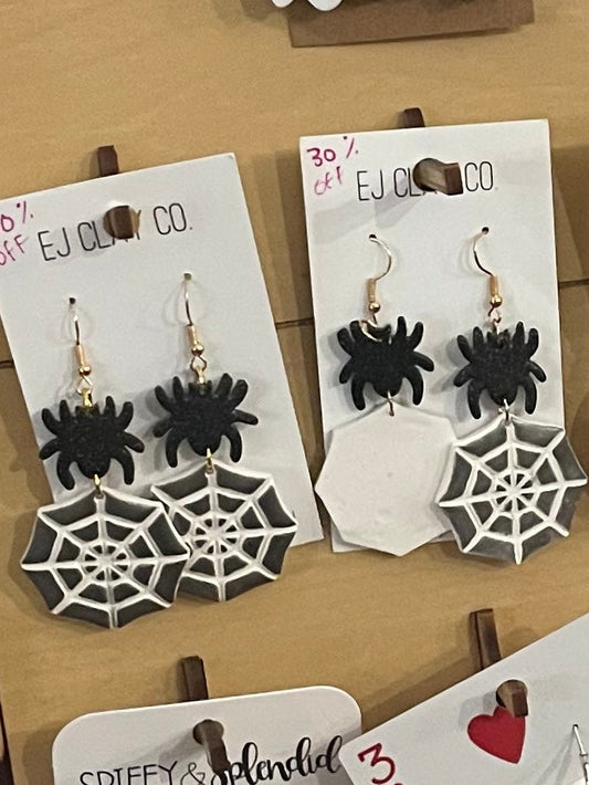 Spider web earrings EJ