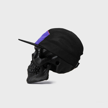 Steeze Retro 5 Panel Cap - Black/Purple
