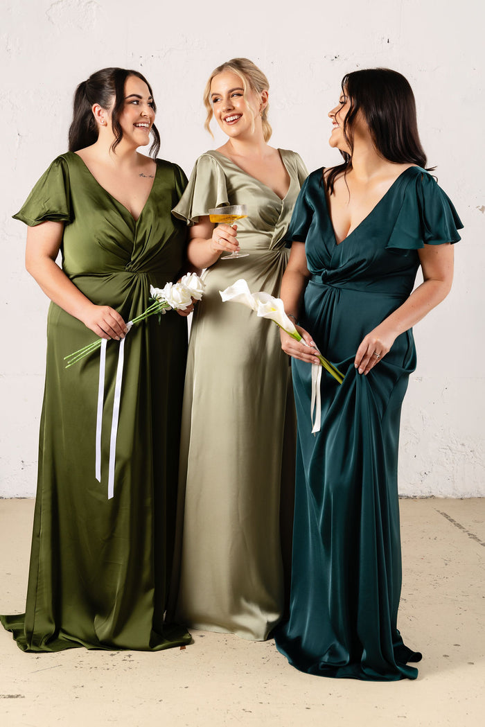 Stevie Satin Dress - Dress - JOUNE