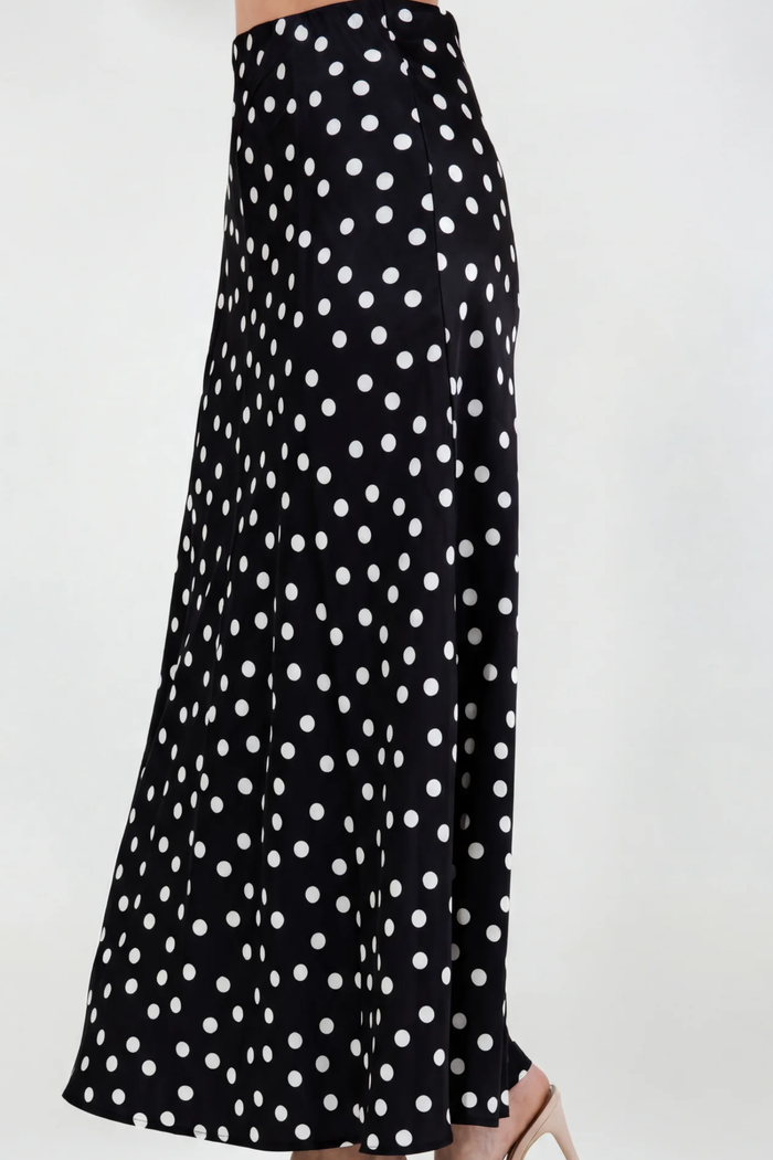Tatyana Polka Dot Skirt - SexyModest Boutique