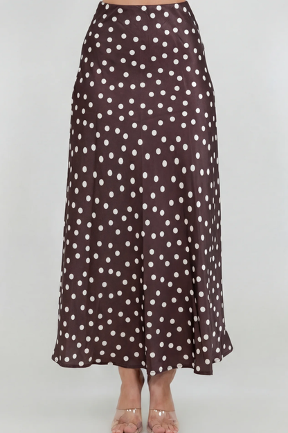 Tatyana Polka Dot Skirt - SexyModest Boutique